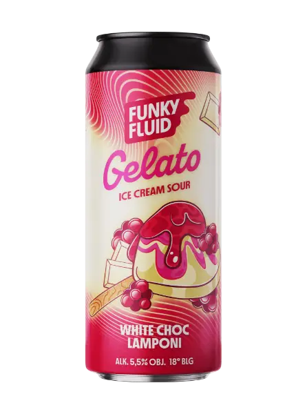 Gelato: White Choc Lamponi