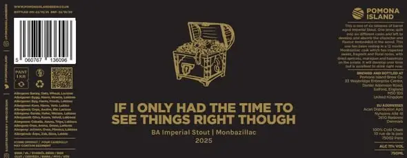 If I Only Had The Time To See Things Right Though